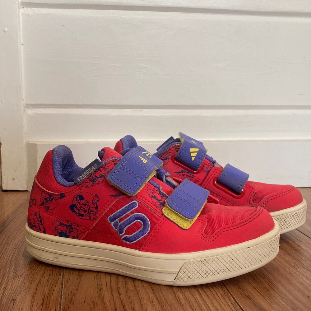 Adidas Kids Red and Blue Sneakers